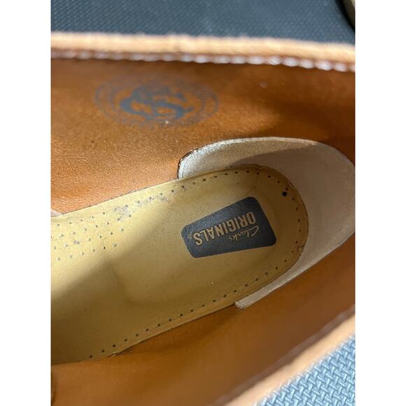 CLARKS‎ ORIGINALs Desert Boots CFS Charles F. Stead LEEDS ENGLAND Size 7.5 Pink - Picture 9 of 9